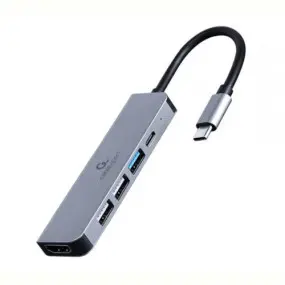Док-станція Cablexpert USB-C 5-в-1 (A-CM-COMBO5-03)