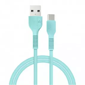 Кабель ACCLAB AL-CBCOLOR-T1MT USB-USB Type-C 1.2м Mint (1283126518256)