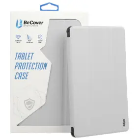 Чeхол-книжка BeCover Ultra Slim Origami Transparent с креплением Apple Pencil для Apple iPad 10.2 2019/2020/2021 Gray (711099)
