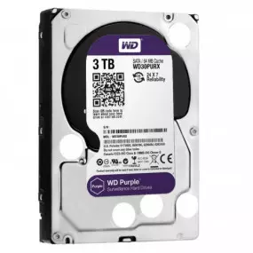 Накопитель HDD SATA 3.0TB WD Purple 5400rpm 64MB (WD30PURX)