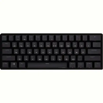 Клавіатура HyperX Alloy Origins 60 Red RGB UA Black (4P5N4AA)