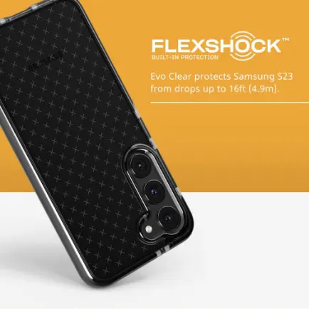 Чeхол-накладка Tech21 Evo Check для Samsung Galaxy S23 SM-S911 Black (T21-10069)
