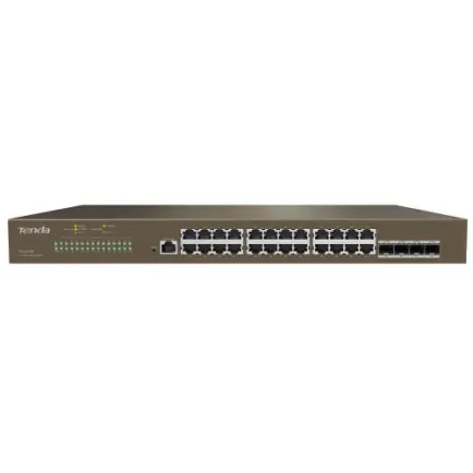 Коммутатор Tenda TEG5328F (L3, 24xGE LAN, 4xGE SFP)