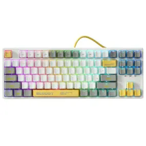 Клавиатура Bloody S87 Energy White