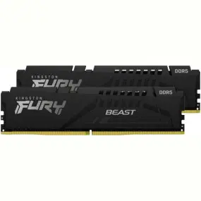 Модуль памяти DDR5  2x16GB/6000 Kingston Fury Beast Black (KF560C36BBE2K2-32)