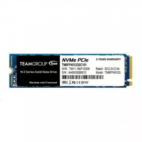 Накопитель SSD  512GB Team MP34 M.2 2280 PCIe 3.0 x4 3D TLC (TM8FP4512G0C101)