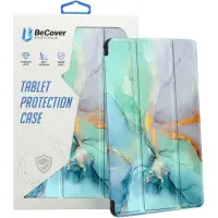 Чехол-книжка BeCover Soft Edge TPU для Xiaomi Redmi Pad SE 8.7 Green Marble (712..
