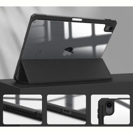 Чeхол-книжка BeCover Soft Edge TPU с креплением Apple Pencil для Apple iPad Air 11 M2 2024 11" Black (711702)