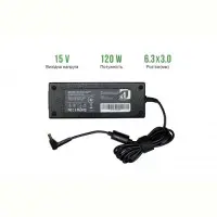 Блок живлення 1StCharger для ноутбука Toshiba 15V 120W 8A 6.3x3.0 + каб.живл. (A..