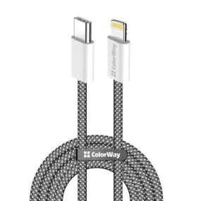 Кабель ColorWay USB Type-C - Lightning (M/M)