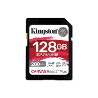 Карта памяти SDHC  128GB UHS-II/U3 Class 10 Kingston Canvas React Plus V60 SD R2..