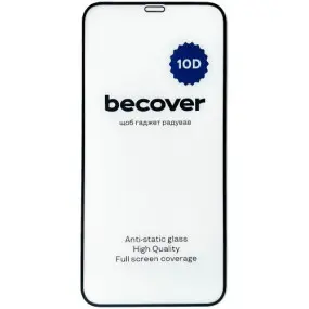 Защитное стекло BeCover для Apple iPhone 12 Pro 10D Black (711512)