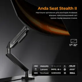 Кронштейн Anda Seat Stealth II 17"-32" Blue (AD-W-A6D-1S-BS)