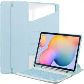 Чехол с беспроводной клавиатурой BeCover 360° Rotatable для Samsung Galaxy Tab S6 Lite 10.4 SM-P620/SM-P625/SM-P627 Light Blue (712590)