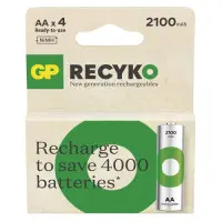 Аккумуляторы GP Recyko AA/HR06 NI-MH 2100 mAh BL 4 шт