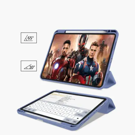 Чeхол-книжка BeCover Soft Edge TPU с креплением Apple Pencil для Apple iPad Pro 12.9 2020/2021/2022 Purple (711710)