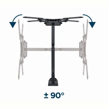 Кронштейн Gembird WM-55ST-01 (VESA400х400)