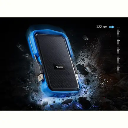 Внешний жесткий диск 2.5" USB 2.0TB Apacer AC631 Black/Blue (AP2TBAC631U-1)