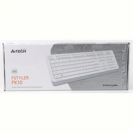Клавіатура A4Tech FK10 Ukr White