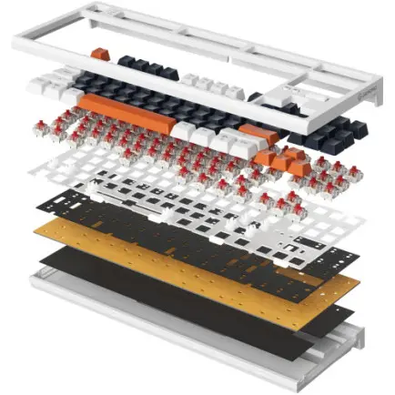 Клавиатура GamePro MK180W Red с Hot-Swap RGB White