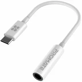 Адаптер Promate USB Type-C - 3.5 мм (M/F)