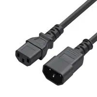 Кабель живлення ColorWay C13-C14, 1 м, Black (CW-CBP087-BK)