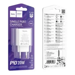 Сетевое зарядное устройство Hoco C143A (1USB-C, 3А)