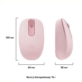 Миша бездротова Logitech M196 Rose (910-007461)