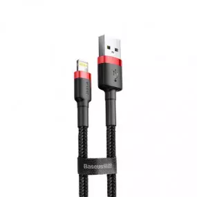 Кабель Baseus Cafule USB-Lightning, 2.4A, 1м Black (6953156274976)