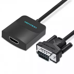 Адаптер Vention VGA-HDMI, 0.2 m, со звуком и питанием (ACNBB)