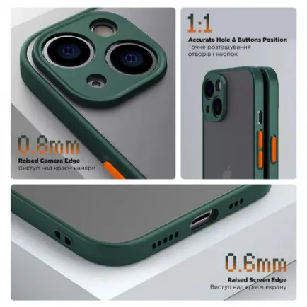 Чехол-накладка Armorstandart Frosted Matte для Samsung Galaxy M14 5G SM-M146 Dark Green (ARM66722)