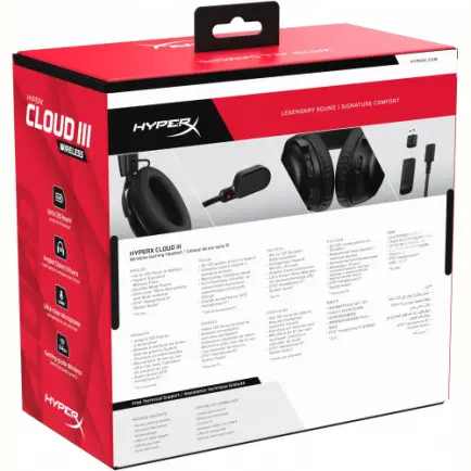 Гарнiтура HyperX Cloud III Wireless Black (77Z45AA)