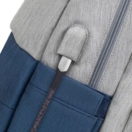 Рюкзак Rivacase 7567 17.3" Grey/Dark Blue