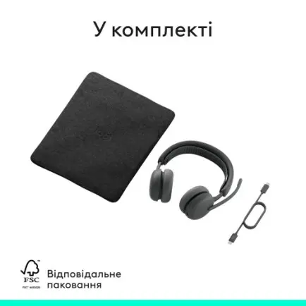Bluetooth-гарнитура Logitech Zone Wireless 2 ES Graphite (981-001503)