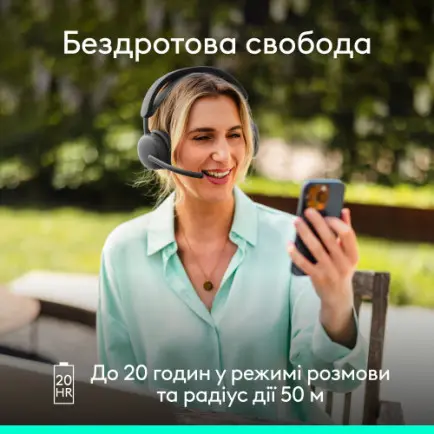 Bluetooth-гарнитура Logitech Zone Wireless 2 ES Graphite (981-001503)