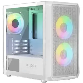 Корпус LogicConcept Portos ARGB Mini White без БП (AM-PORTOS-20-0000000-0002)
