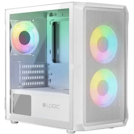 Корпус LogicConcept Portos ARGB Mini White без БЖ (AM-PORTOS-20-0000000-0002)