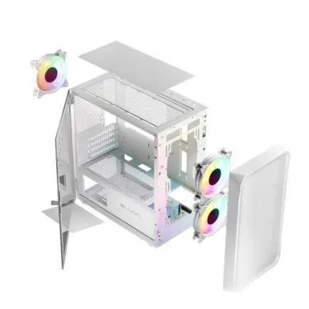 Корпус LogicConcept Portos ARGB Mini White без БЖ (AM-PORTOS-20-0000000-0002)