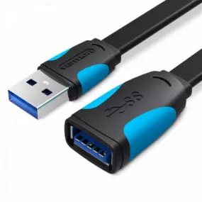 Кабель-удлинитель Vention Flat USB - USB V 3.0 (M/F)