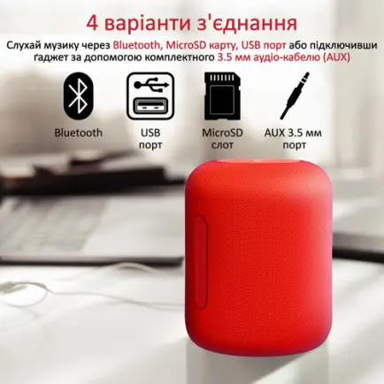 Акустическая система Promate Boom-10 W Red (boom-10.red)