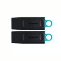 Флеш-накопичувач USB3.2 64GB Kingston DataTraveler Exodia Black/White 2 Pieces (..