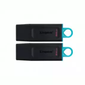 Флеш-накопичувач USB3.2 64GB Kingston DataTraveler Exodia Black/White 2 Pieces (DTX/64GB-2P)