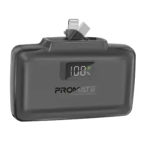 Універсальна мобільна батарея Promate PowerUp-10Duo 10000mAh 20W Black