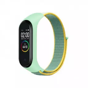 Ремешок BeCover Nylon Style для Xiaomi Mi Smart Band 7 Green-Yellow (707660)