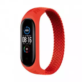 Ремінець BeCover Elastic Nylon Style для Xiaomi Mi Smart Band 5/Mi Smart Band 6 Size M Red (706155)