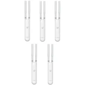 Точка доступа Ubiquiti UniFi UAP-AC-M-5 5-pack (AC1200, 2x2 MIMO, 1x10/100/1000 Mbps, PoE, MESH, без адаптеров питания)