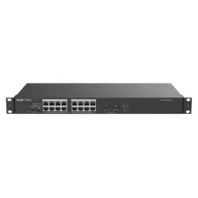 Коммутатор Ruijie Reyee RG-ES118GS-P-L (16xGE PoE+, 2xSFP Uplink, max PoE 247W, Rack-mountable Steel Case)