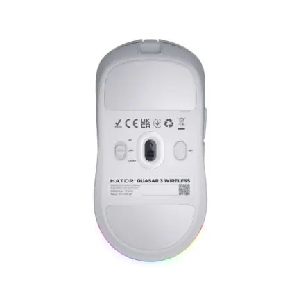 Мышь беспроводная Hator Quasar 3 Wireless White (HTM731)