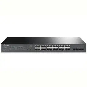 Коммутатор TP-Link SG2428P (24xGE PoE+ 802.3af/at, 4xSFP, 56 Гбит/с, 41.7 Mpps, 8K MAC, VLAN 4K, QoS, L2/L2+, Omada, rack mountable)