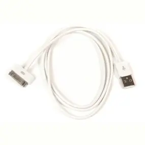 Кабель PowerPlant USB-Apple 30pin, 1м White (DV00DV4045)